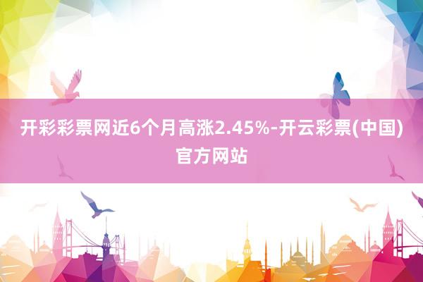 开彩彩票网近6个月高涨2.45%-开云彩票(中国)官方网站